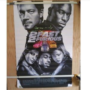 2 FAST 2 FURIOUS MOVIE POSTER 🎥 2002 SCORPIO POSTER #914 Paul Walker 🎬Ty Reese
